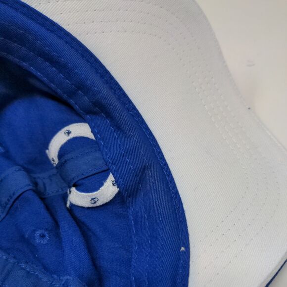 Main Gate Men's Strapback Hat Blue Embroidered Indianapolis Colts Logo - Picture 8 of 8